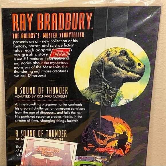 Ray Bradbury Comics #1 All Dinosaur Issue Sealed With Cards 1993 Topps Comics - Picture 8 of 10